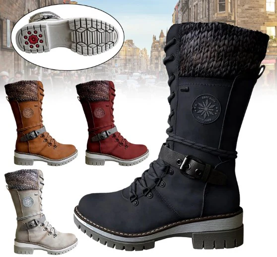 Bottes Mi-mollet Tricotées