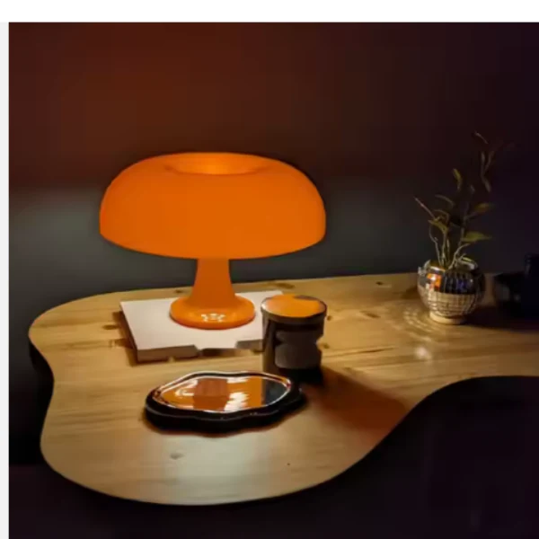 lampe-champignon-orange-décor-cosy