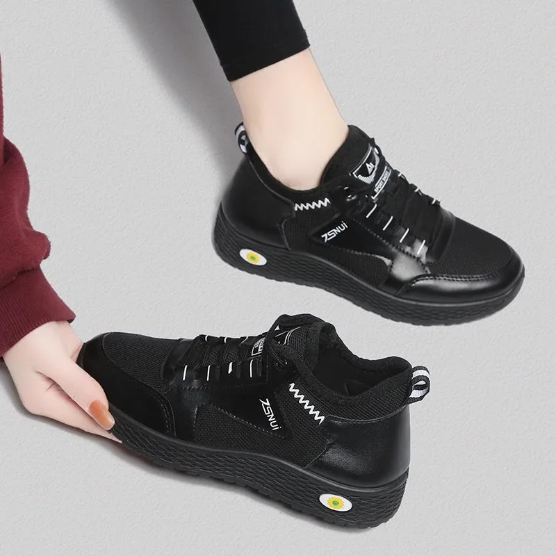 Baskets à plateforme respirante pour femmes, style décontracté et tendance - image de produit 2
