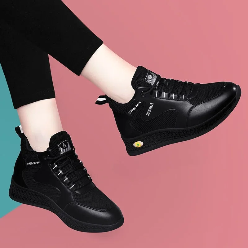 Baskets à plateforme respirante pour femmes, style décontracté et tendance - image de produit 5