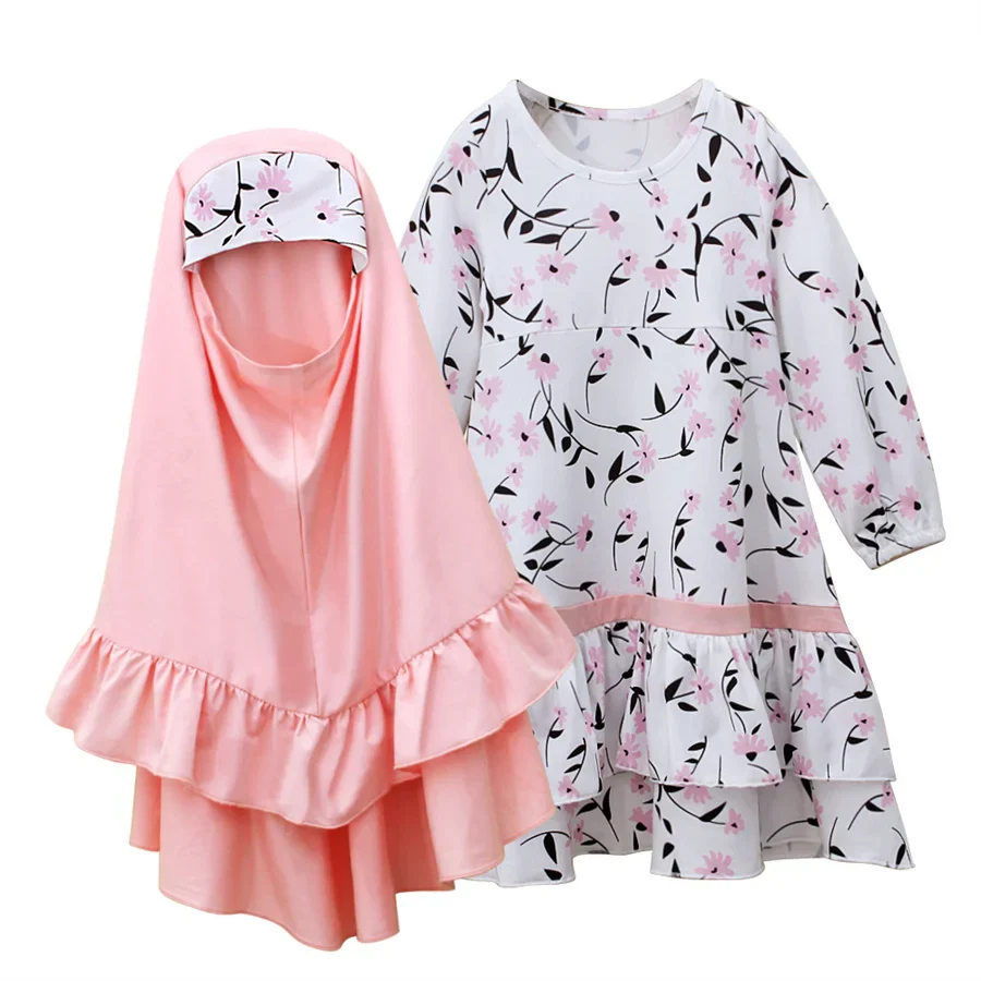 Robe de Prière Maxi pour Enfants, Ensemble Imprimé pour Ramadan - image de produit 7