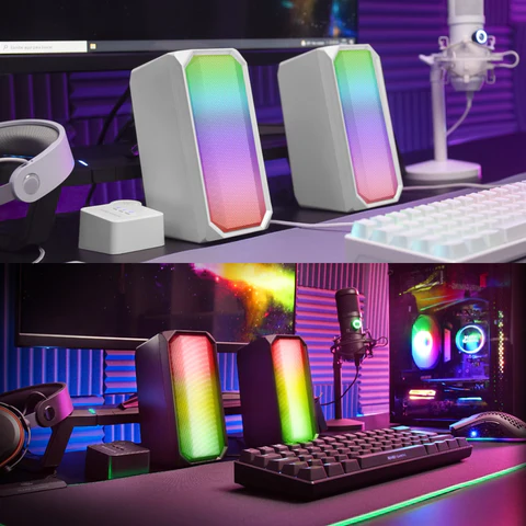 Enceintes Gaming RGB